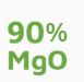 90% MgO
